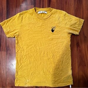 Off White graphic T shirt. Size LG